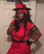 Mizz Fire Gal Homemade Costume