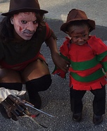 Momma Krueger and Baby Krueger Homemade Costume