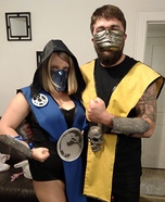 Mortal Kombat Couple Homemade Costume