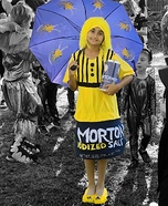 Morton Salt Girl Homemade Costume