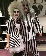 Mr and Mrs Beetlejuice Homemade Costume
