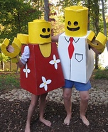 Homemade Mr. and Mrs. Lego Costumes