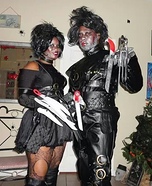 Mr. and Mrs Scissorshands Homemade Costume