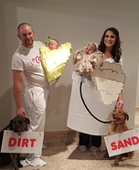 Mr. Clean Clan Homemade Costume