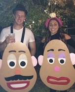 Mr. and Mrs. Potato Head Homemade Costume