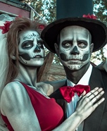 Mr. & Mrs. Skeleton Homemade Costume