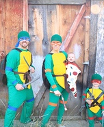 Ninja Turtles Family Homemade Costume