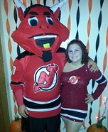 NJ Devil and NJ Devils Dancer Costume