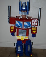 Homemade Optimus Prime Costume