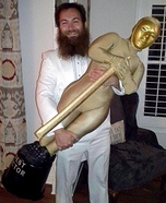 Oscar Award Winner and Oscar Trophy Homemade Costume