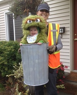Oscar the Not-so-Grouchy Grouch Homemade Costume