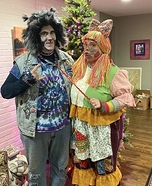 Patchwork Doll and her Kitty Patches Homemade Costume