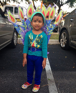 Peacock Girl's Halloween Costume Idea