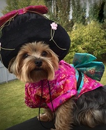 Pebbles in her Kimono Costume