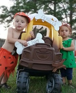 Pebbles & Bam Bam Homemade Costume