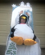 Penguin on a Hill Homemade Costume