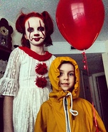 Pennywise and Georgie Homemade Costume