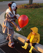 Pennywise and Georgie Kids Homemade Costume