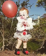 Pennywise the Dancing Clown Baby Homemade Costume