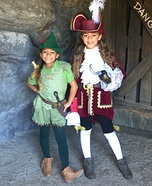 Peter Pan and Captain Hook Homemade Costume