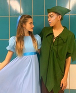 Peter Pan and Wendy Homemade Costume