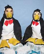 Phoenix and Gryphon as Penguins on Icebergs Homemade Costume