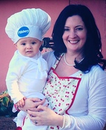 Pillsbury Doughboy & the Baker Homemade Costume