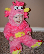 Pink Little Monster Homemade Costume