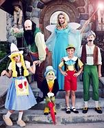Pinocchio Family Homemade Costume