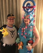 Pokemon Go trainer and PokeStop Homemade Costume