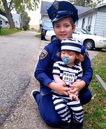 Police Officer and his Inmate Homemade Costume