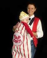 DIY Popcorn Baby Halloween Costume