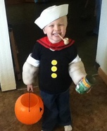 DIY Popeye Baby Costume