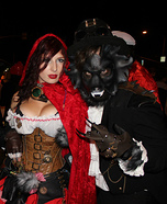 Post Apocalyptic Red Riding Hood and The Wolf Homemade Costume