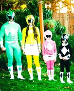 Power Rangers Family Homemade Costume