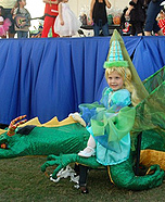 Princess on her Dragon Costume