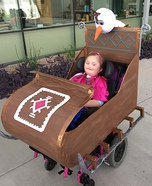 Princess Anna in her Sleigh Homemade Costume