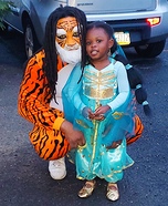 Princess Jasmine and her Tiger Rajah Homemade Costume