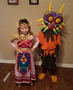Princess Zelda and Skull Kid Homemade Costume