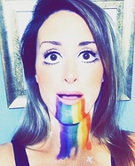 Puking Rainbow Snapchat Filter Homemade Costume