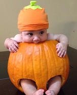 Pumpkin Baby Homemade Costume