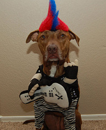 Punk Rocker Dog's Halloween Costume