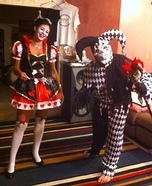 Queen of Hearts & Evil Jester Homemade Costume