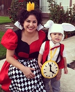 Queen of Hearts & White Rabbit Homemade Costume