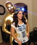 Idea de disfraz de Halloween en pareja: Disfraz de pareja de R2D2 y C3P0