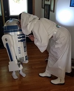 R2D2 and Princess Leia Homemade Costume