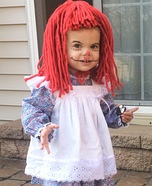 Raggedy Ann Baby Homemade Costume