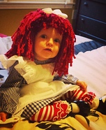 Raggedy Ann Baby Homemade Costume