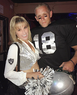 Raiderette Cheerleader & Football Player Homemade Costume