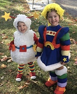 Rainbow Brite & her sidekick Twink Homemade Costume